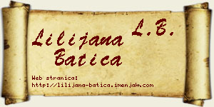 Lilijana Batica vizit kartica